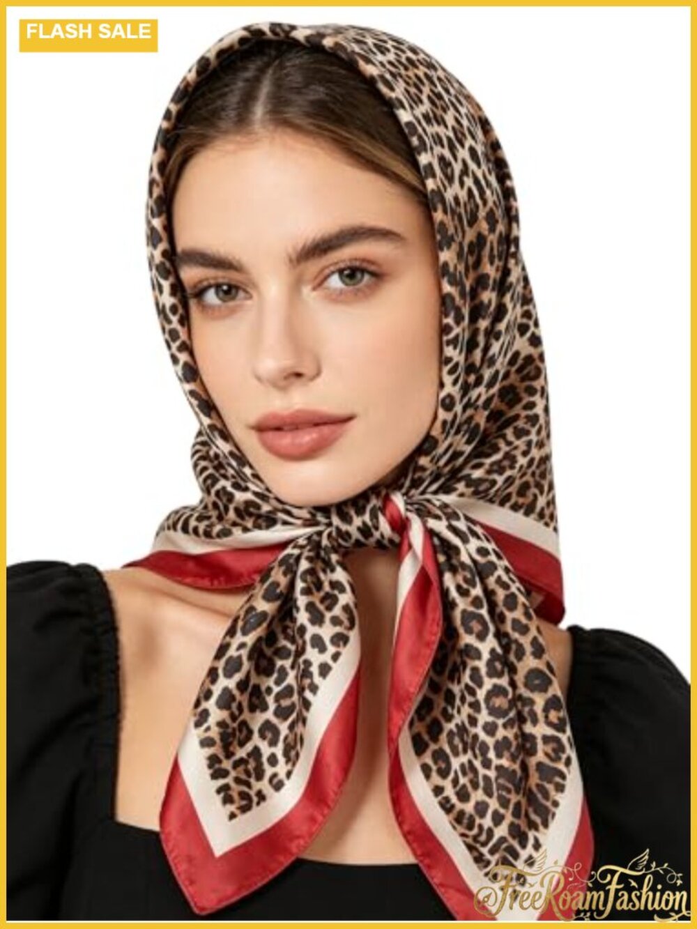 Satin Silk Feel Square Scarf Women 35in Head Neck Bandana